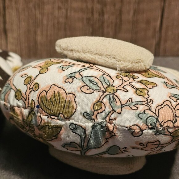 3 Fabric Chicken Ornaments Multicolor Floral Patterns Rustic Farmhouse Style - Picture 9 of 11